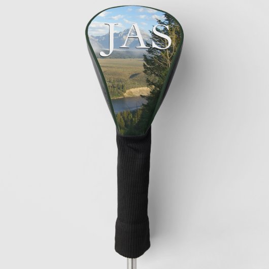 Jackson Hole-bergen en -rivier Golfheadcover (Voorkant)