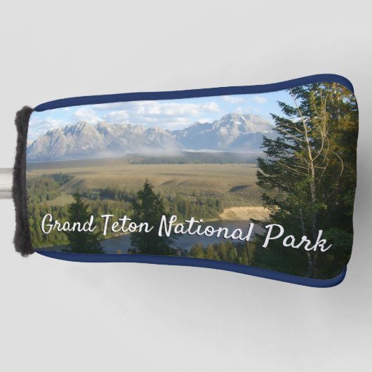 Jackson Hole-bergen en rivier Golfheadcover (Voorkant)