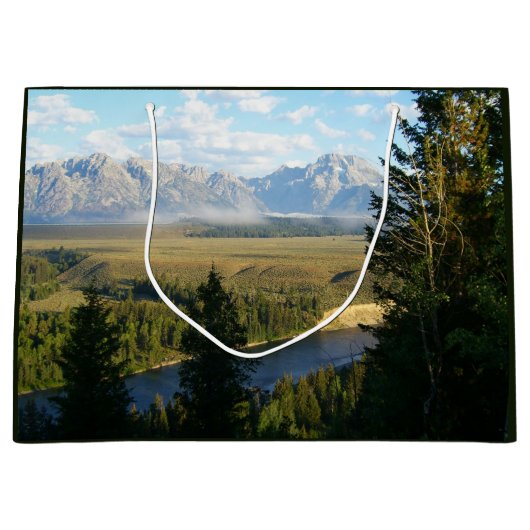 Jackson Hole-bergen en -rivier Groot Cadeauzakje (Voorkant)