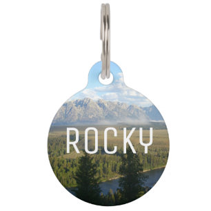 Jackson Hole-bergen en -rivier Huisdierpenning