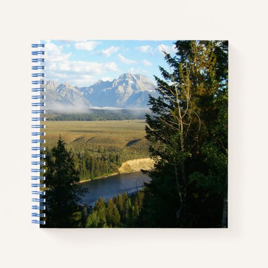Jackson Hole-bergen en rivier Notitieboek (Voorkant)