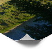 Jackson Hole-bergen en rivier Poster (Hoek)