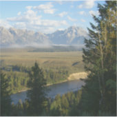 Jackson Hole-bergen en -rivier Sticker (Voorkant)