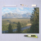Jackson Hole-bergen en rivier Tissuepapier (Craft)