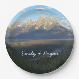 Jackson Hole-bergen (Grand Teton National Park) Papieren Bordje