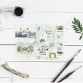 Jackson Hole | Destination Wedding Map Kaart