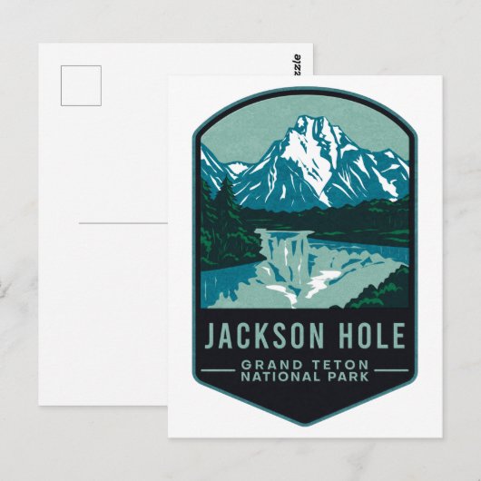 Jackson Hole Grand Teton National Park Briefkaart (Voorkant / Achterkant)