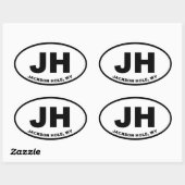 Jackson Hole JH Ovale Sticker (Vel)
