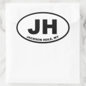 Jackson Hole JH Ovale Sticker (Tas)