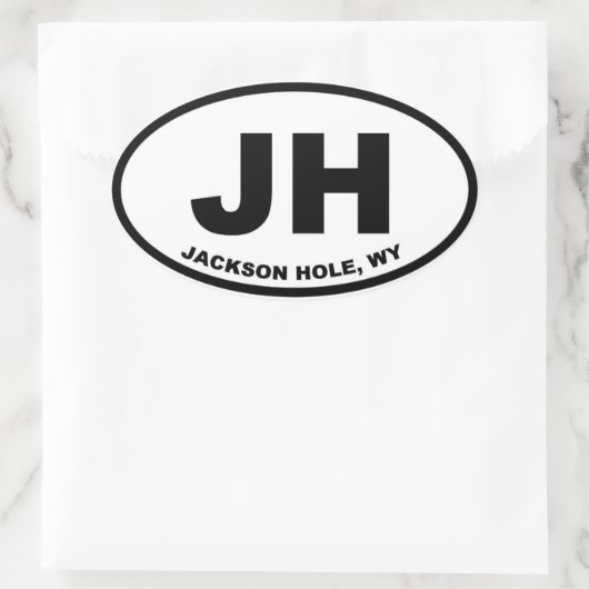 Jackson Hole JH Ovale Sticker (Tas)