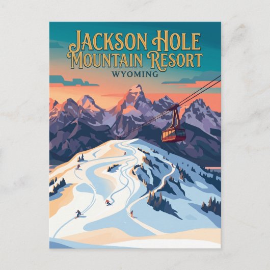 Jackson Hole Mountain Resort VS Briefkaart (Voorkant)