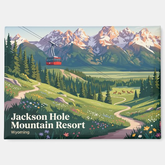 Jackson Hole Mountain Resort VS Magneet (Voorkant)