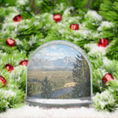 Jackson Hole Mountains and River Sneeuwbol (Kerstmis)