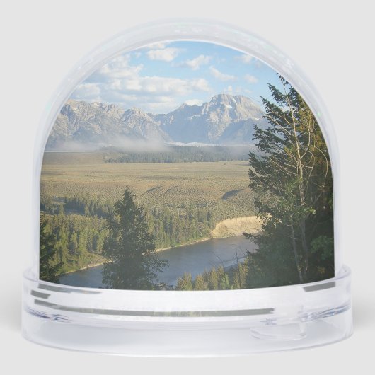 Jackson Hole Mountains and River Sneeuwbol (Achterkant)