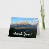 Jackson Hole Mountains dank u Folie Wenskaart (Voorkant)