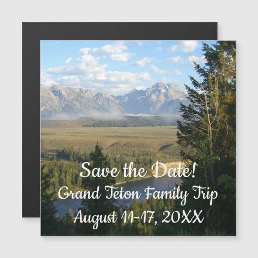 Jackson Hole Mountains en River (Voorkant / Achterkant)