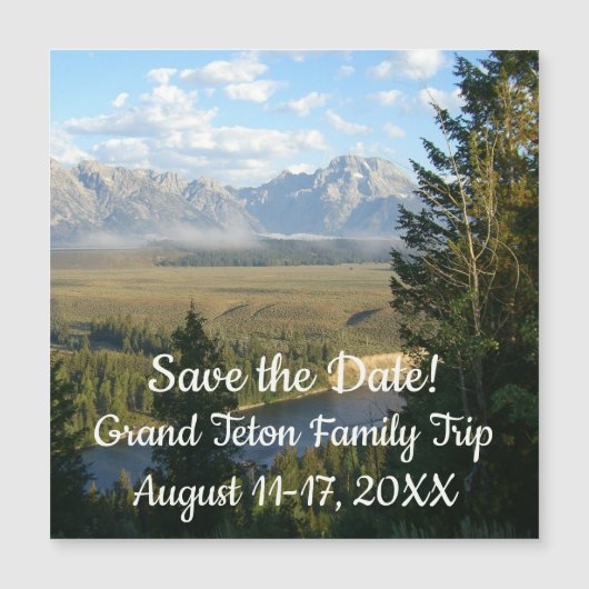 Jackson Hole Mountains en River (Voorkant)