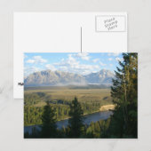 Jackson Hole Mountains en River Briefkaart (Voorkant / Achterkant)