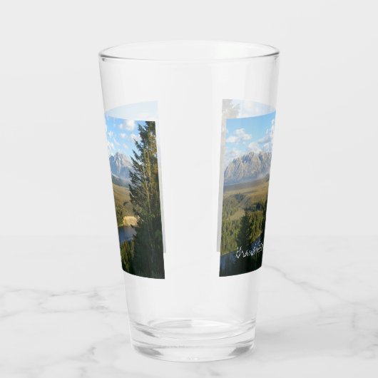 Jackson Hole Mountains en River Glas (Rechts)