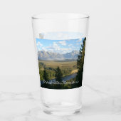 Jackson Hole Mountains en River Glas (Voorkant)