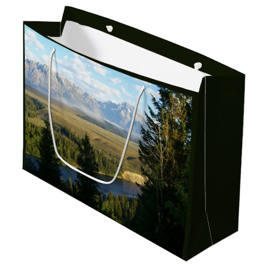 Jackson Hole Mountains en River Groot Cadeauzakje (Voorkant Gekanteld)