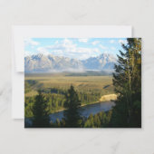 Jackson Hole Mountains en River Kaart (Voorkant)