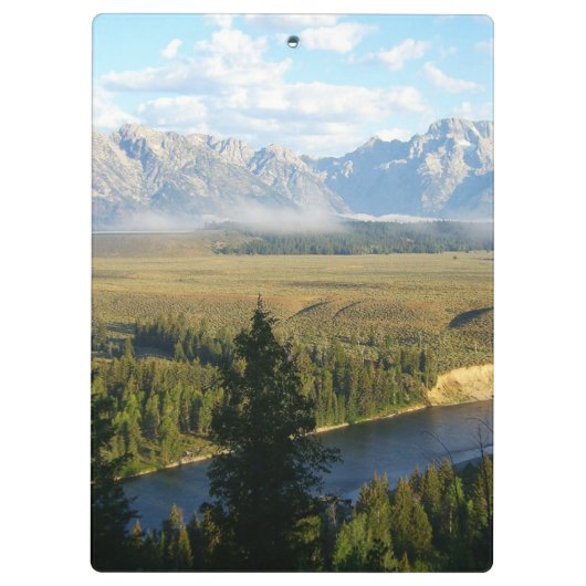 Jackson Hole Mountains en River Klembord (Achterkant)