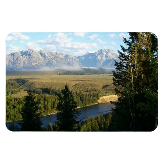 Jackson Hole Mountains en River Magneet (Horizontaal)
