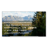 Jackson Hole Mountains en River Magnetisch Visitekaartje (Voorkant)