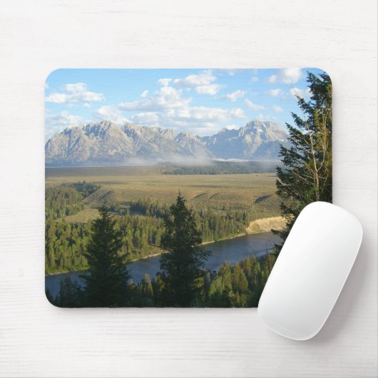 Jackson Hole Mountains en River Muismat (Met muis)