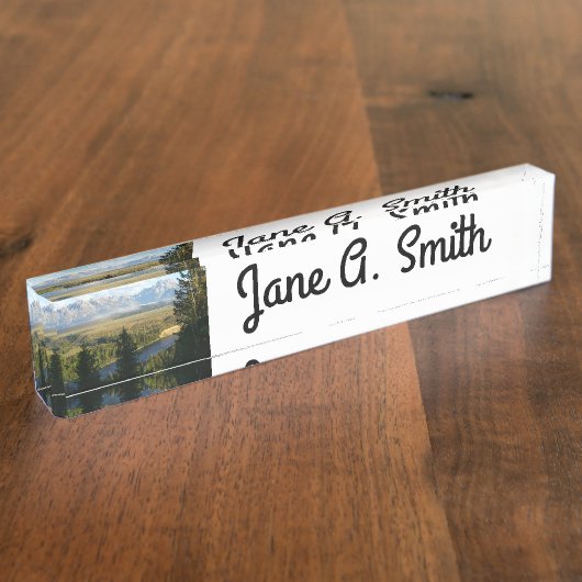 Jackson Hole Mountains en River Naambordje (Zijkant)