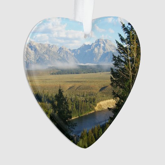 Jackson Hole Mountains en River Ornament (voorkant)