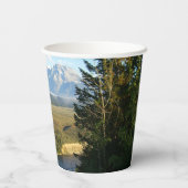 Jackson Hole Mountains en River Papieren Bekers (Achterkant)