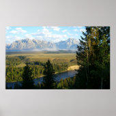 Jackson Hole Mountains en River Poster (Voorkant)