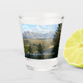 Jackson Hole Mountains en River Shot Glas (Voorkant)
