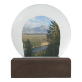 Jackson Hole Mountains en River Sneeuwbol (Achterkant)