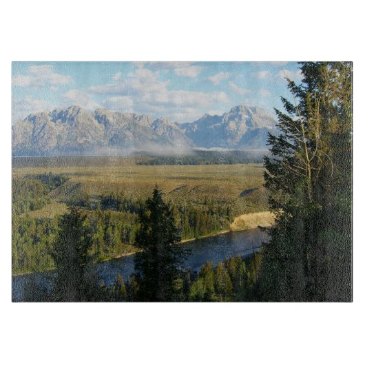 Jackson Hole Mountains en River Snijplank (Voorkant)