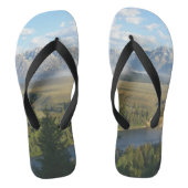 Jackson Hole Mountains en River Teenslippers (Voetbed)