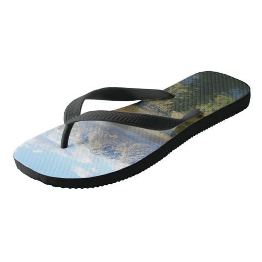 Jackson Hole Mountains en River Teenslippers (Schuin)