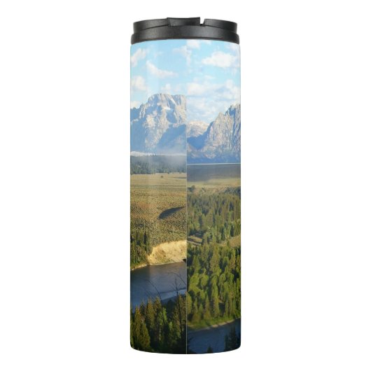 Jackson Hole Mountains en River Thermosbeker (Achterkant)