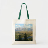Jackson Hole Mountains en River Tote Bag (Voorkant)