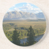 Jackson Hole Mountains en River Zandsteen Onderzetter (Voorkant)