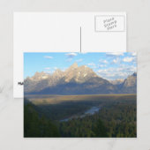 Jackson Hole Mountains (Nationaal Park Grand Teton Briefkaart (Voorkant / Achterkant)