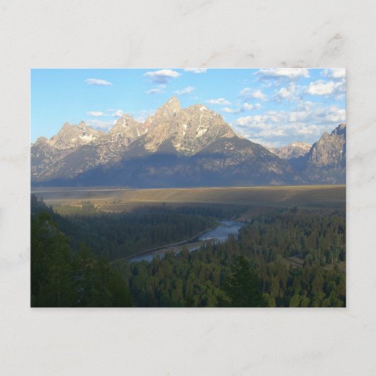 Jackson Hole Mountains (Nationaal Park Grand Teton Briefkaart (Voorkant)