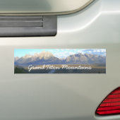 Jackson Hole Mountains (Nationaal Park Grand Teton Bumpersticker (Op auto)