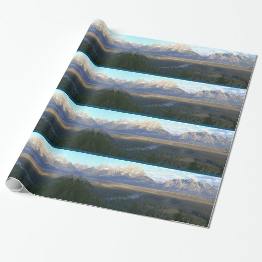 Jackson Hole Mountains (Nationaal Park Grand Teton Cadeaupapier (Uitgerold)