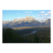 Jackson Hole Mountains (Nationaal Park Grand Teton Foto Afdruk (Voorkant)