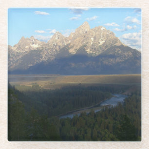 Jackson Hole Mountains (Nationaal Park Grand Teton Glazen Onderzetter