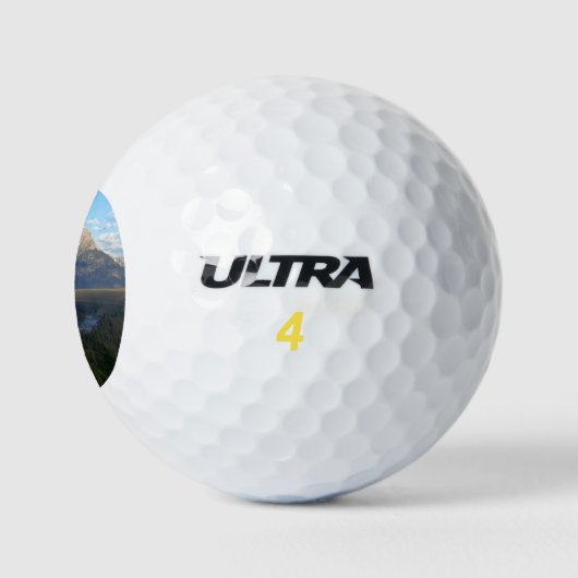 Jackson Hole Mountains (Nationaal Park Grand Teton Golfballen (Logo)