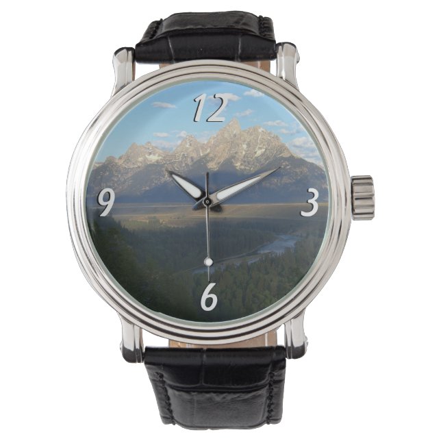 Jackson Hole Mountains (Nationaal Park Grand Teton Horloge (Voorkant)